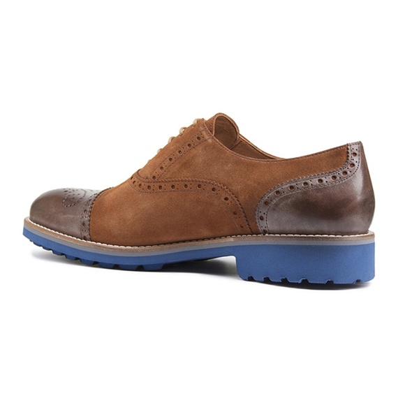 BUB Brown/Cappuccino Suede and Calfskin Brogue main image 5